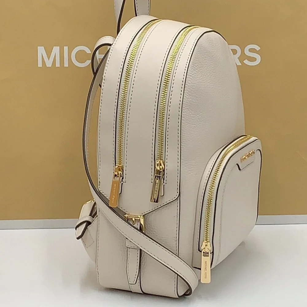 Michael Kors JAYCEE MEDIUM ZIP POCKET BACKPACK LIGHT CREAM COLOR
